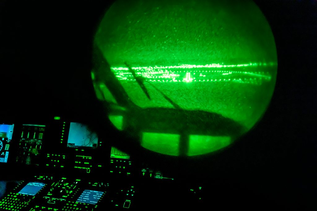 Night Vision Goggles view 